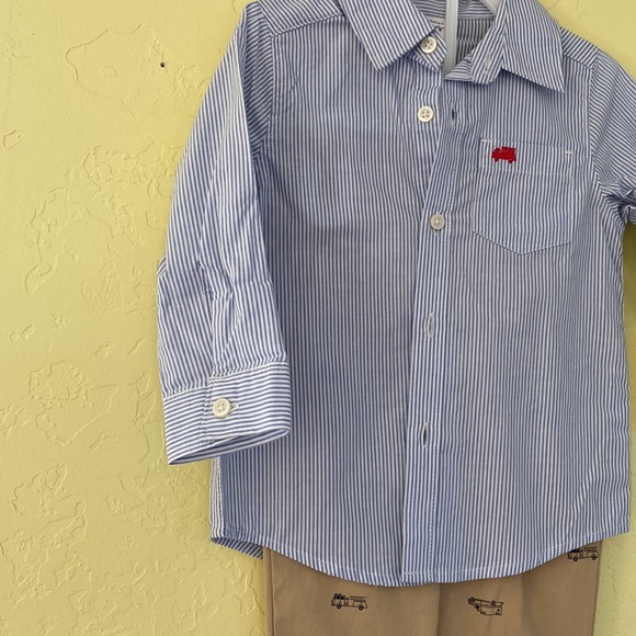 Carter’s 18M Long Sleeve Button Up and Pant Set - Picture 3 of 6